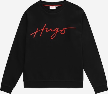 HUGO Sweatshirt in Black: front