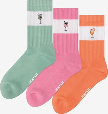 Occulto Athletic Socks 'Elly' in Orange: front