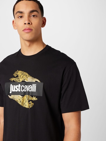 Just Cavalli Тениска в черно