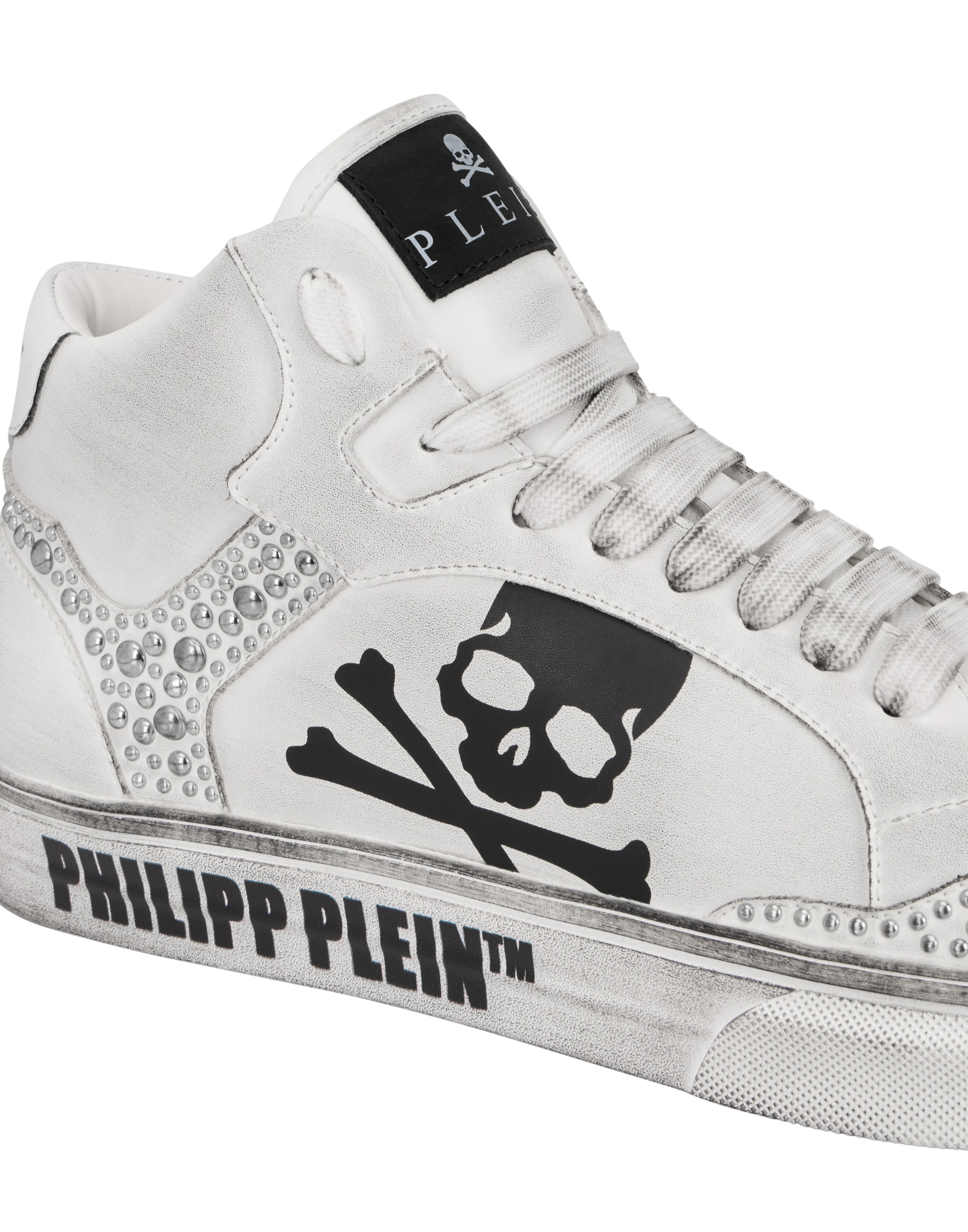 Philipp Plein Sneakers hoog in Wit