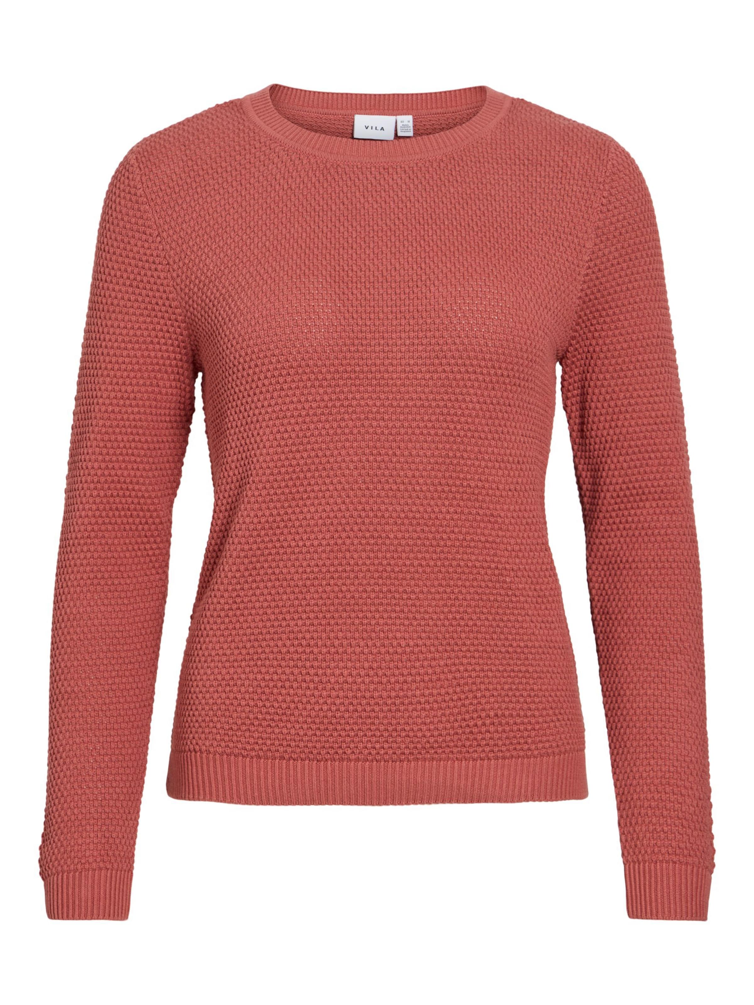 VILA Sweater 'VIDALO' in Red: front