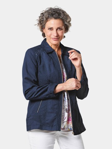 Goldner Blazer in Blau: Vorderseite