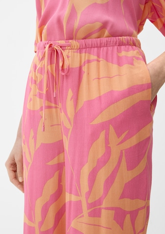 s.Oliver Wide Leg Hose in Orange