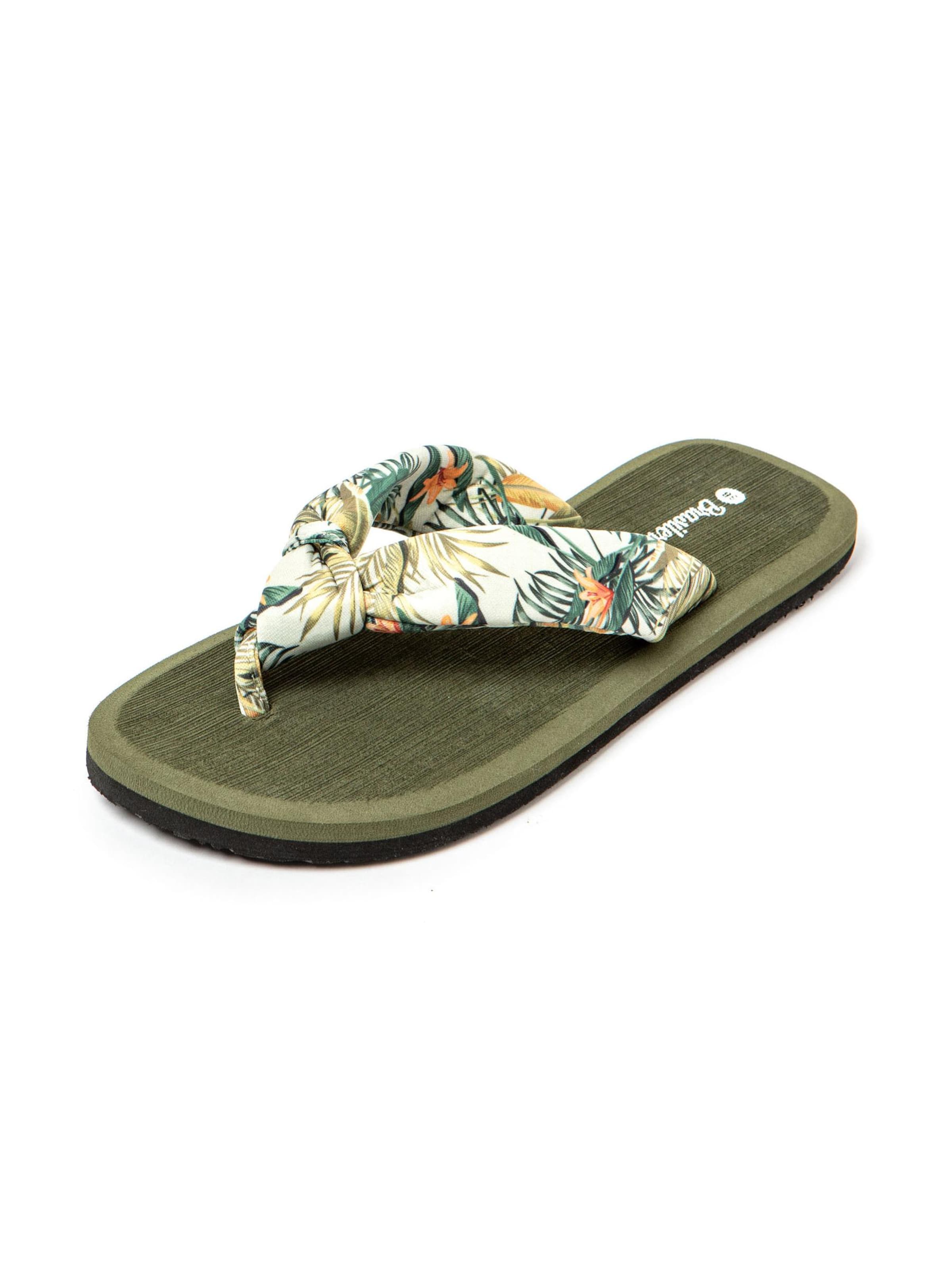 Brasileras - Zapatos para playa y agua 'Hibiscus Nudo' en verde