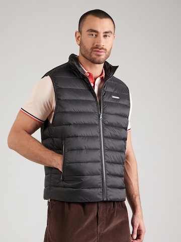 Gilet 'JJLOUIS' JACK & JONES en noir : devant