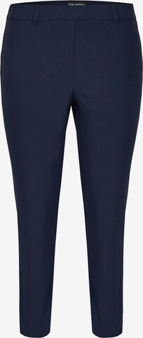 VIA APPIA DUE Regular Pants in Blue: front