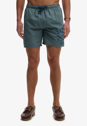 Superdry & Co Board Shorts in Green: front