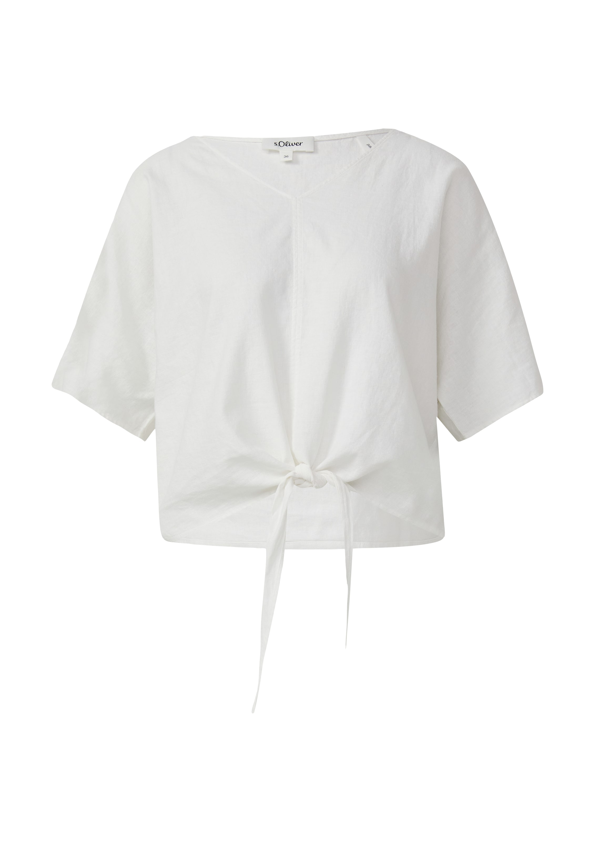s.Oliver Bluse in Weiß: Vorderseite