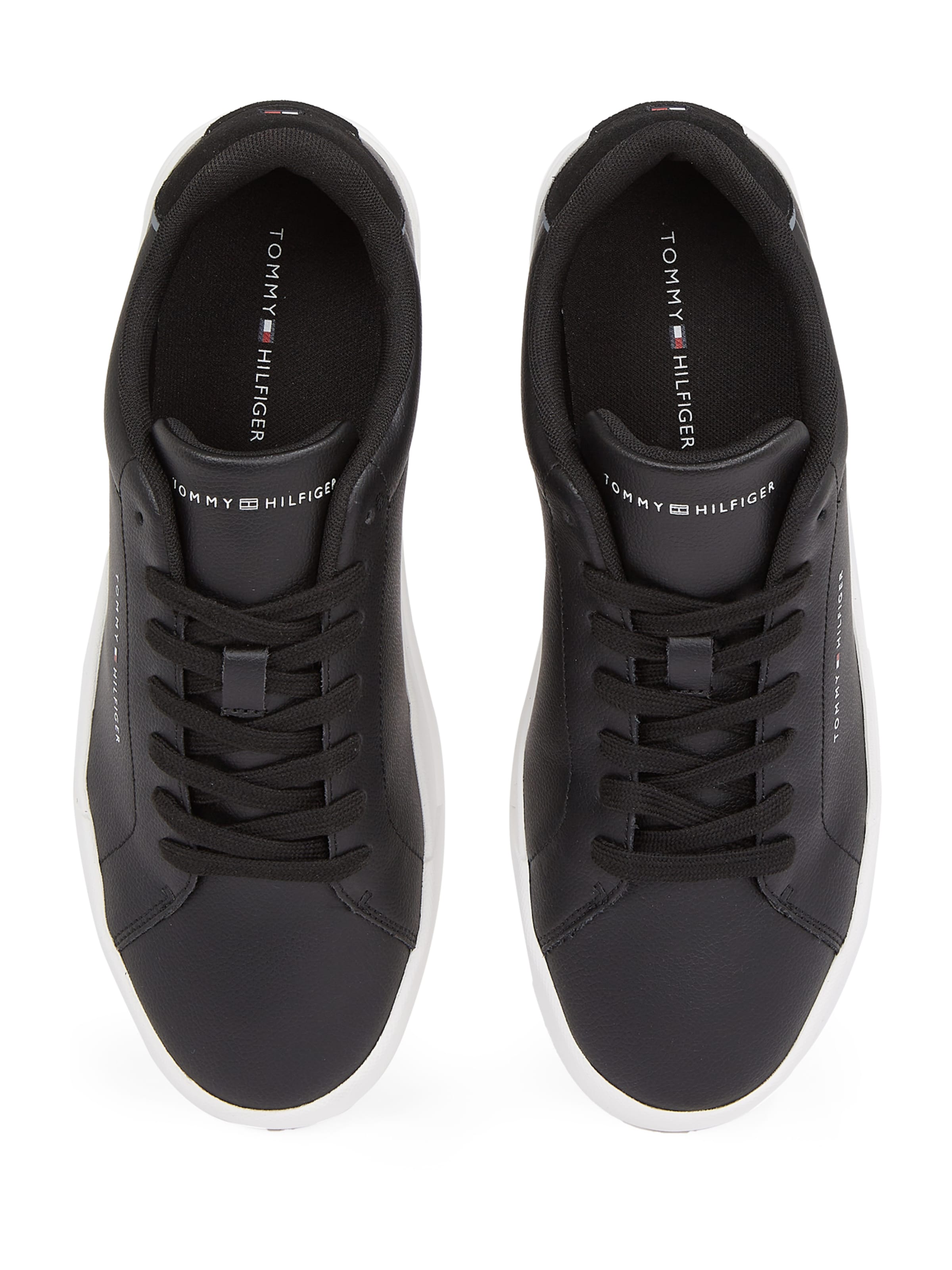 TOMMY HILFIGER Låg sneaker 'Court Ess' i svart