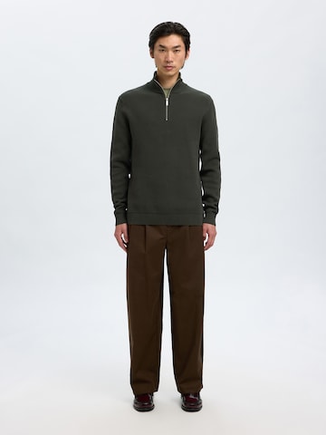 Pull-over 'SLHDANE' SELECTED en vert