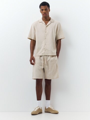 Pull&Bear Loosefit Bukser i beige