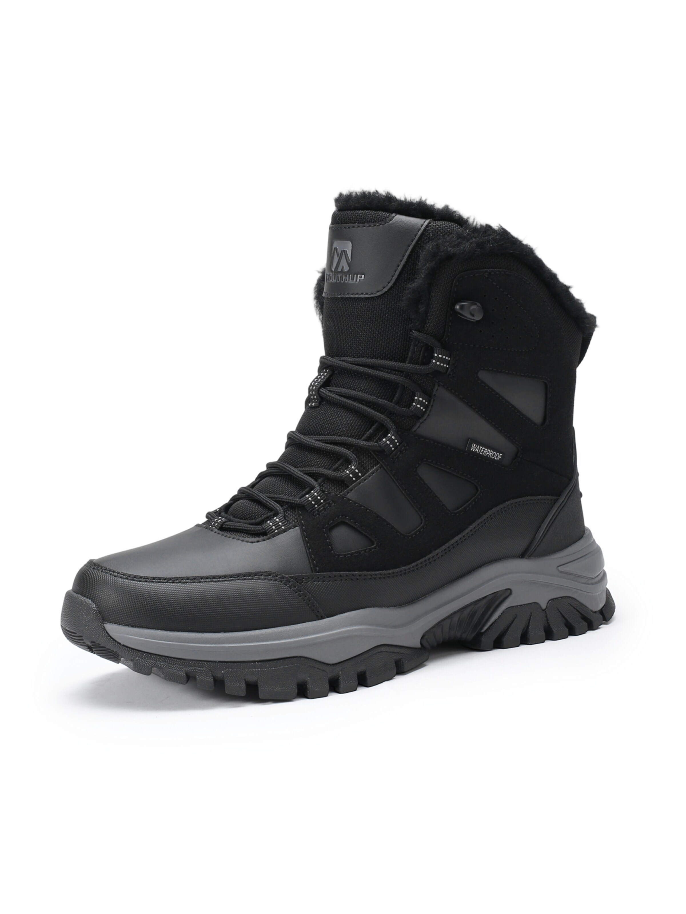 YOUTHUP Snow Boots in Black: front