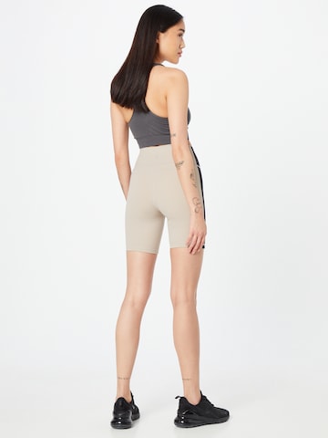 Gilly Hicks Skinny Shorts 'ENERGIZE' in Beige