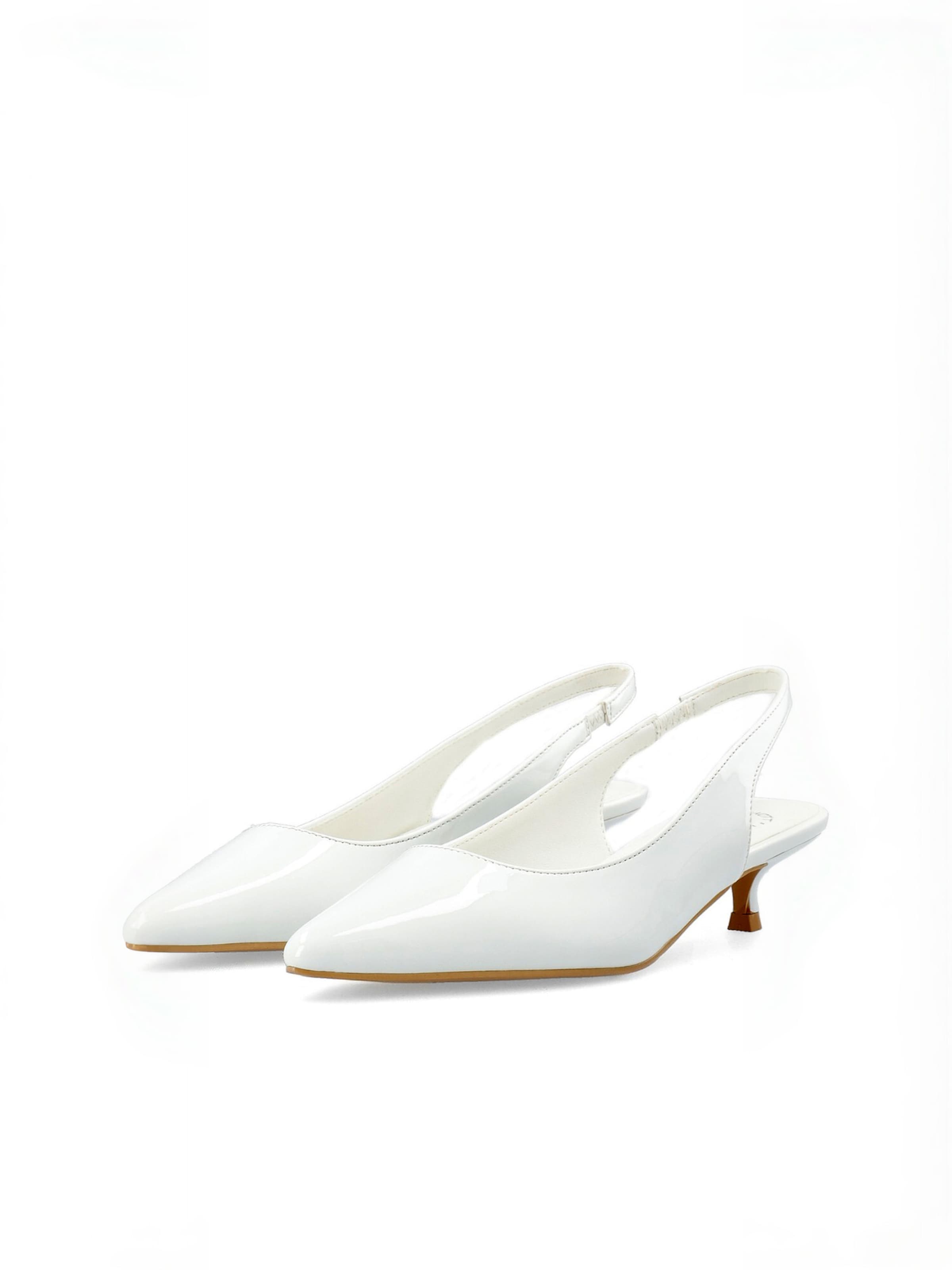 Ca'Shott - Sapatos abertos atrás ' CASANDREA ' em branco: frente