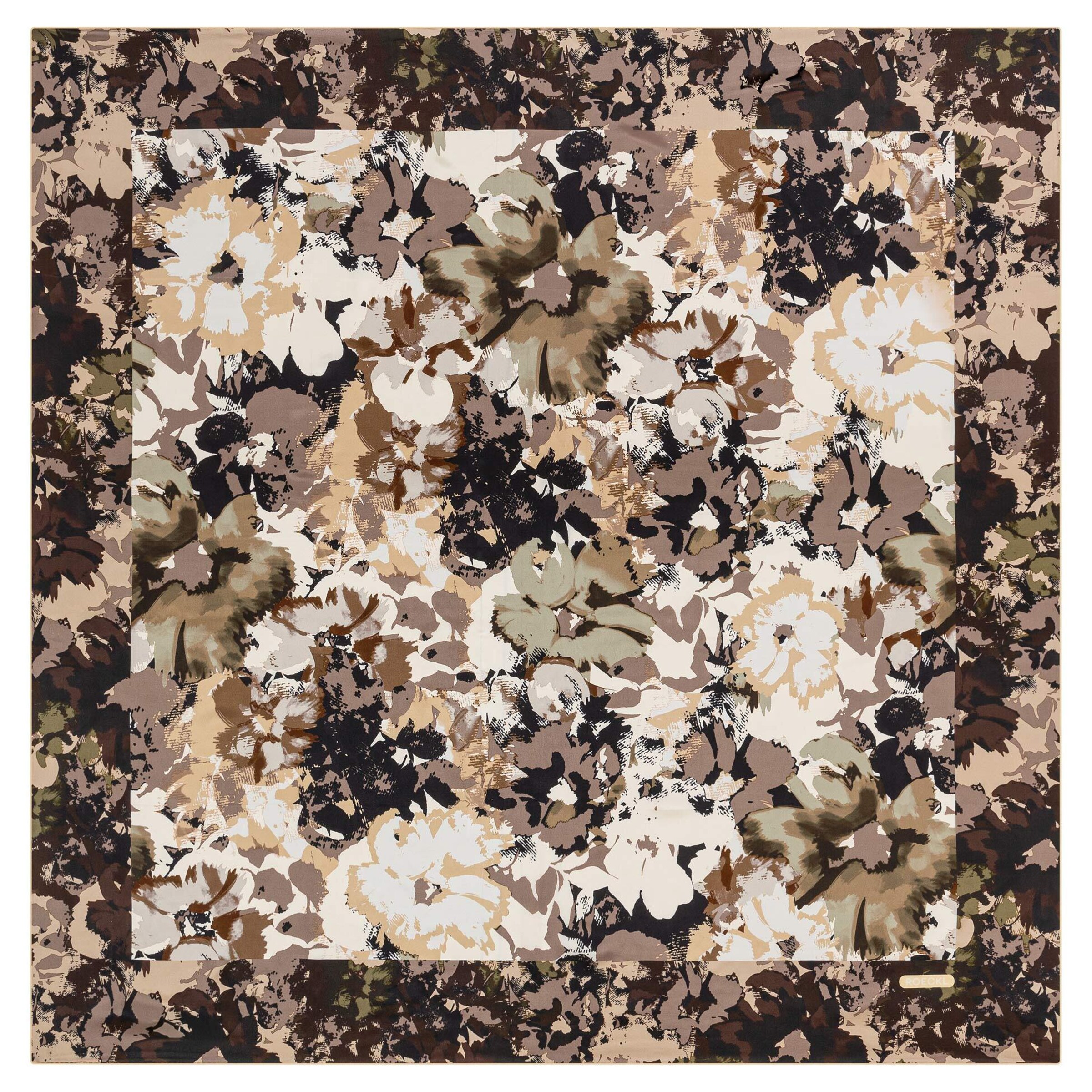 Roeckl Doek 'CAMOUFLAGE FLOWERS' in de kleur Bruin, Productweergave