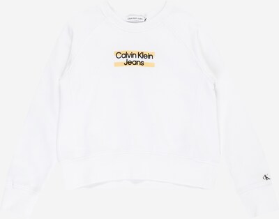 Calvin Klein Jeans Sweatshirt 'Hero' in apricot / schwarz / weiß, Produktansicht
