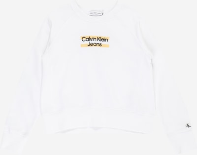 Calvin Klein Jeans Sweatshirt 'Hero' em alperce / preto / branco, Vista do produto