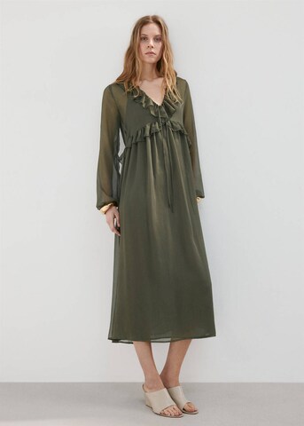 MANGO Kleid in Grün: Vorderseite