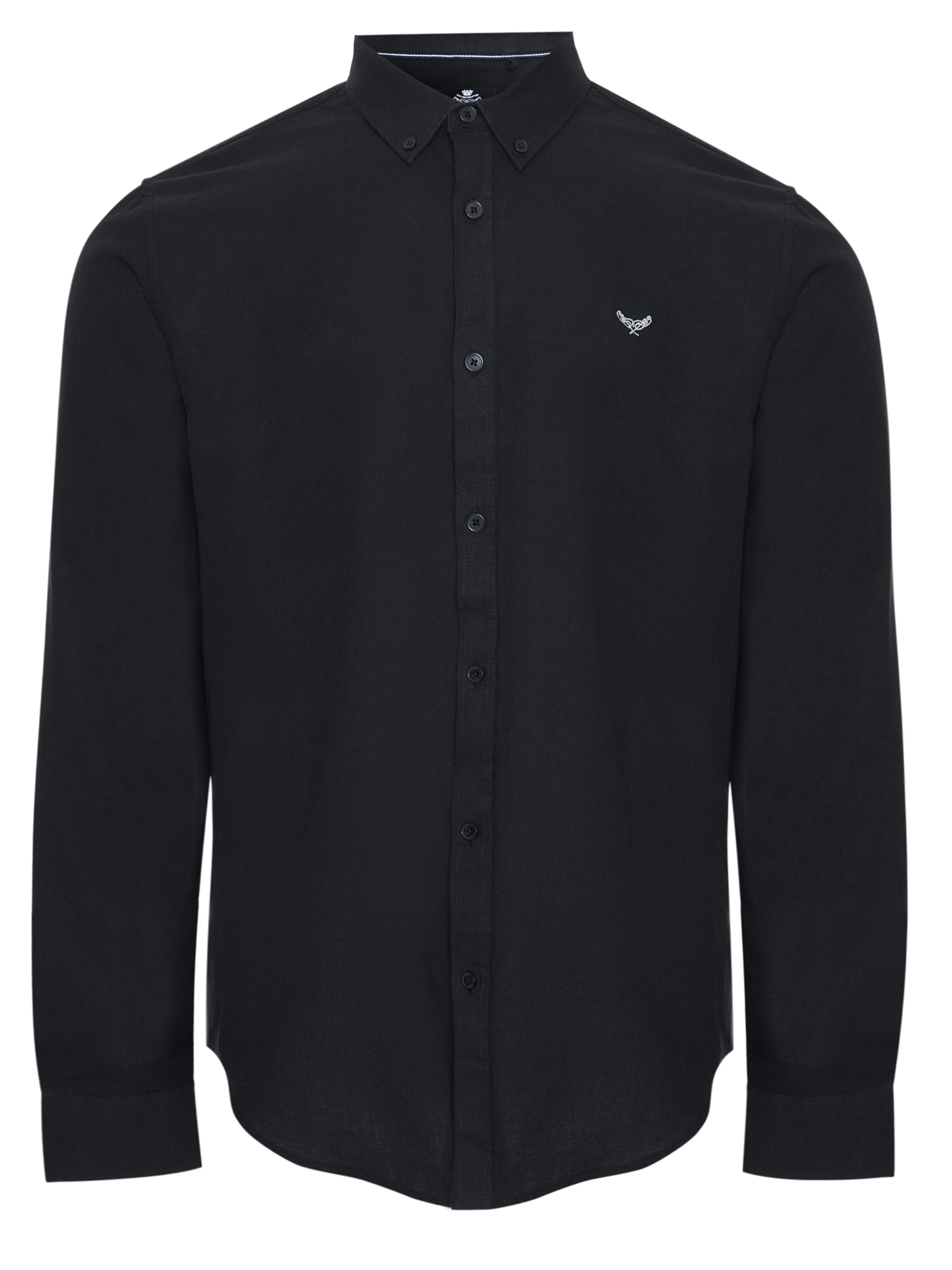 Threadbare Hemd 'Beacon' in Schwarz: Vorderseite