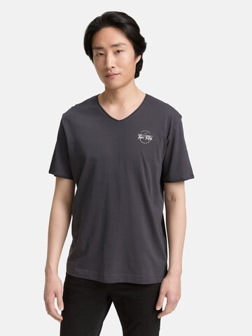 TOM TAILOR Shirt in Zwart: voorkant