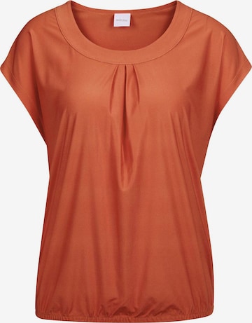 T-shirt MADELEINE en orange : devant