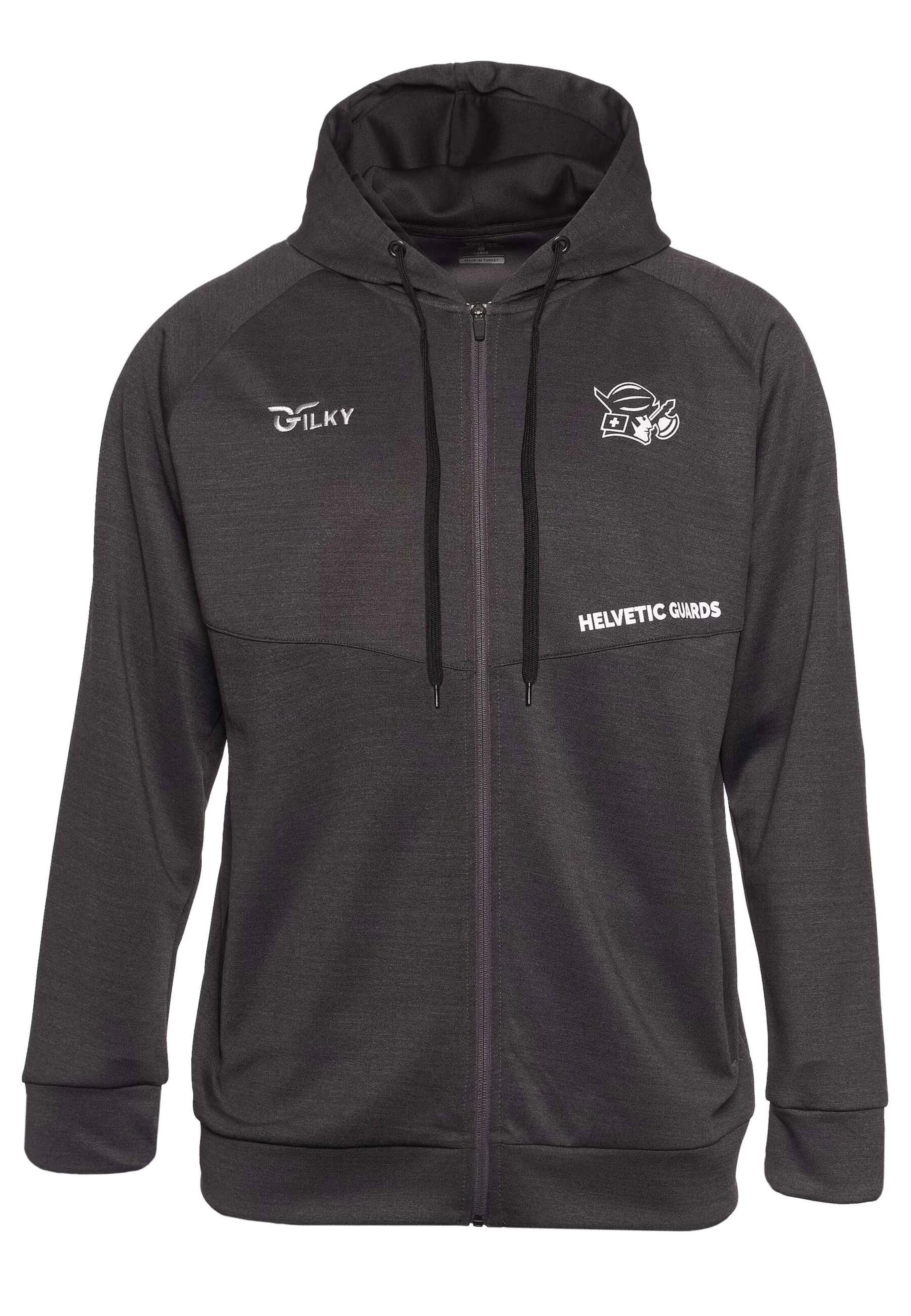 European League of Football Training jacket 'Helvetic Guards On-Field Performance' in Black: front