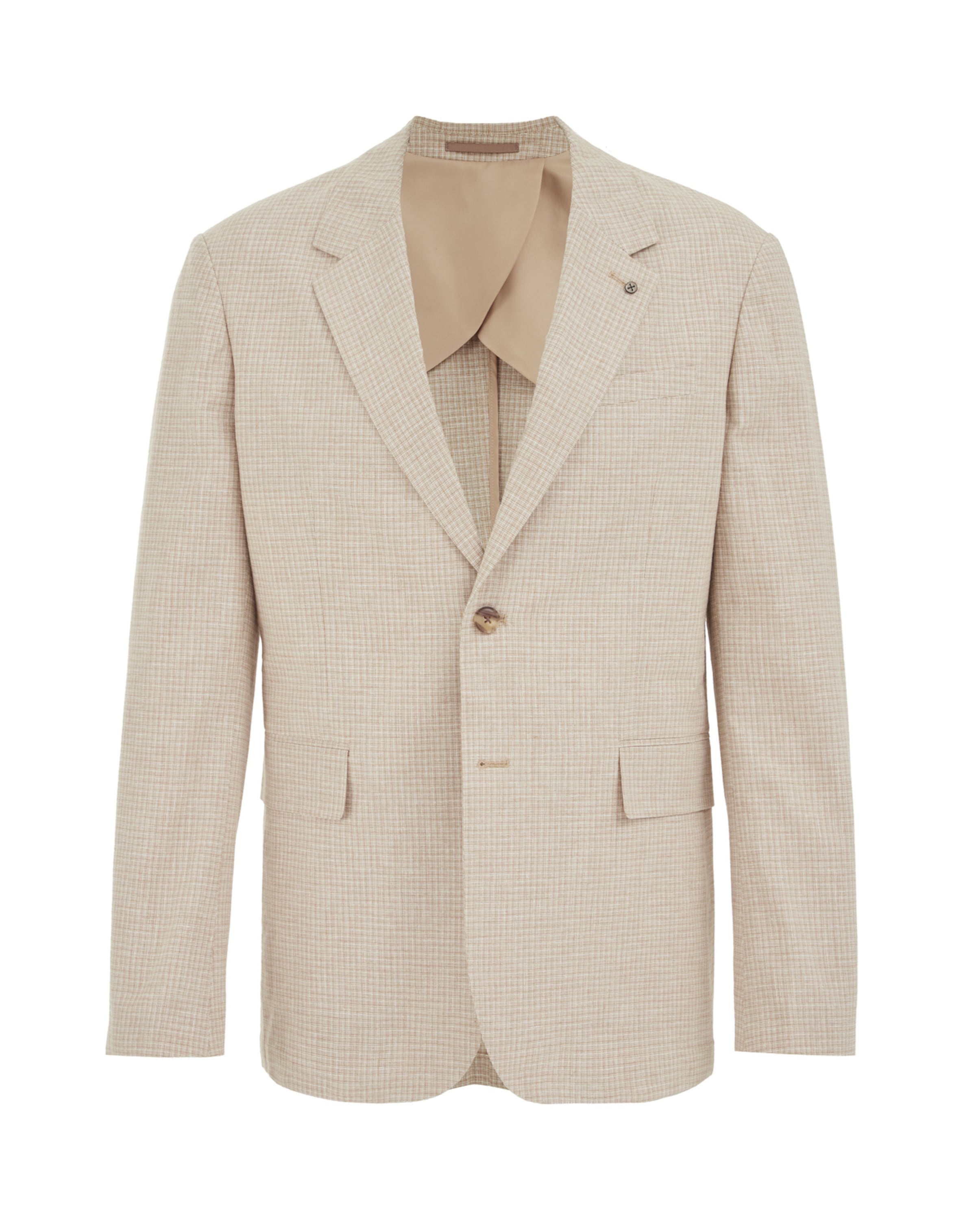 WE Fashion Slim fit Poslovni suknjič  | bež barva: sprednja stran