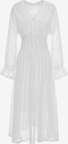 IZIA - Vestido de verano 'Festival' en blanco: frente