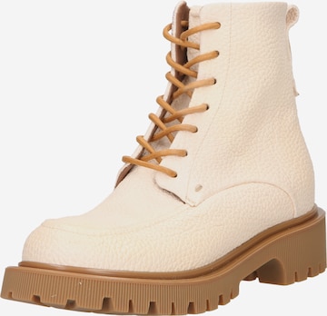 A.S.98 Lace-up bootie 'TOPCAT' in Beige: front