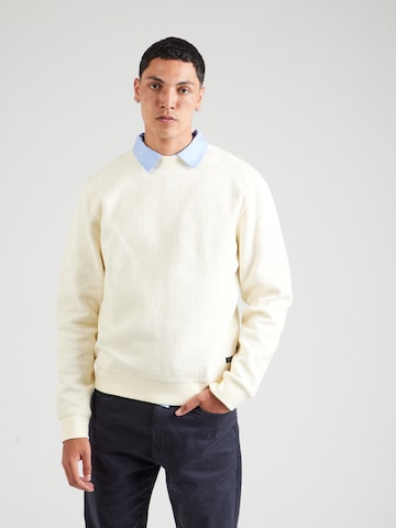 Pull-over 'Jago' INDICODE JEANS en blanc : devant