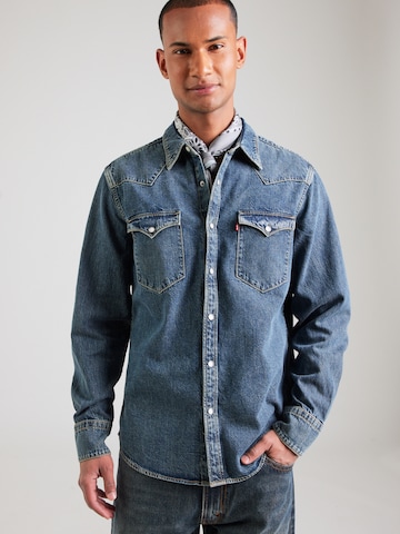 LEVI'S ® Klasický střih Košile 'BARSTOW WESTERN' – modrá: přední strana
