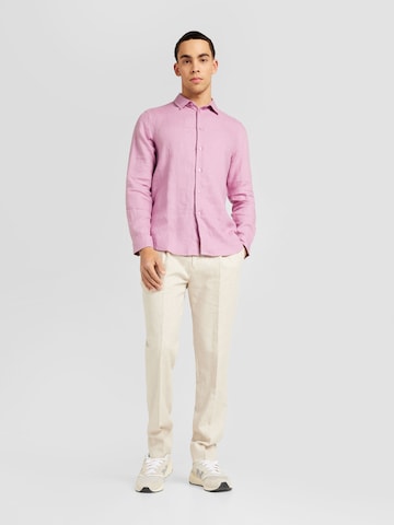 Samsøe Samsøe Regular fit Button Up Shirt 'Saliam' in Purple