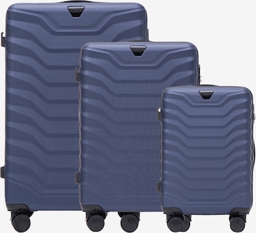 WINGS Trolley 'PEAFOWL' in Blau: Vorderseite