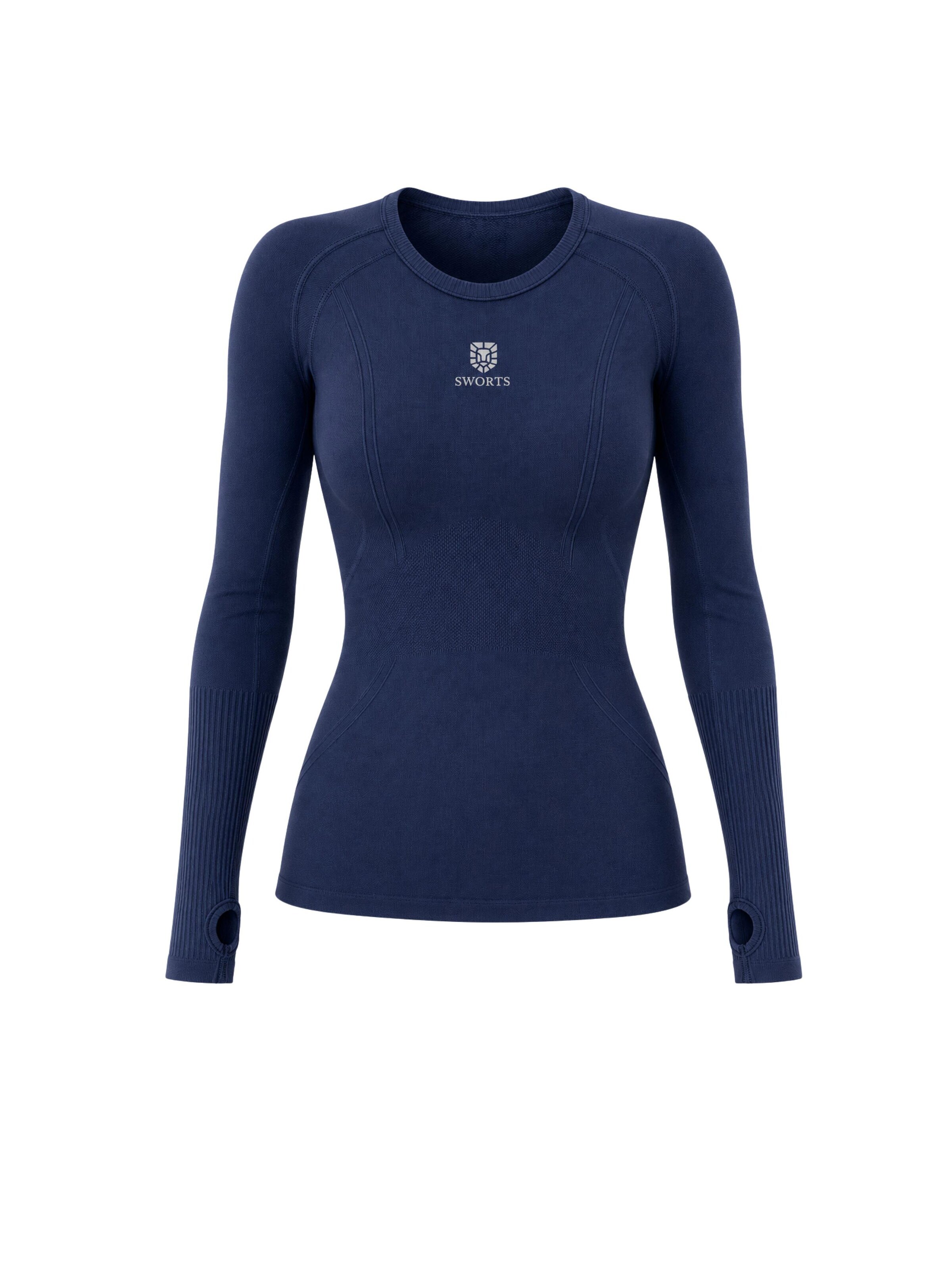 SWORTS Performance Shirt 'BASE' in Blue: front