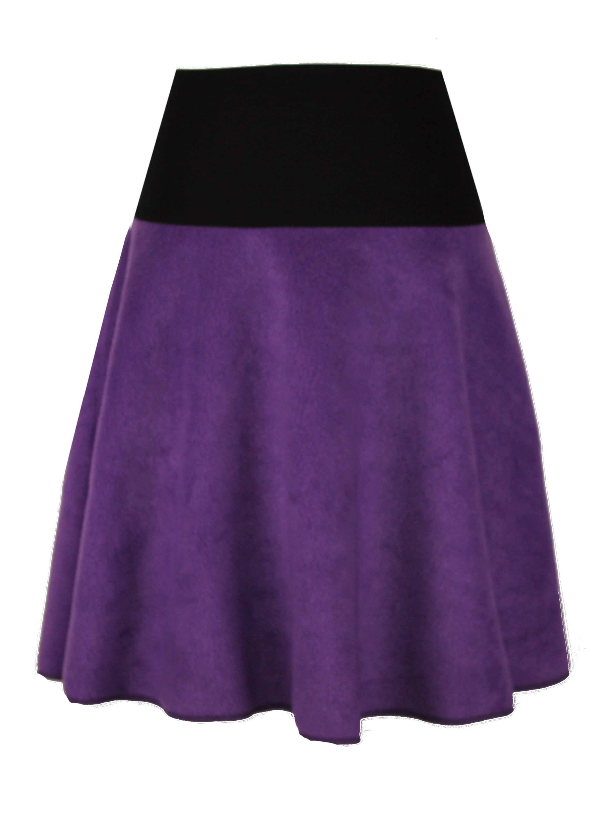 dunkle design Rock 'A-Linie Fleece'‌ in Lila: Vorderseite