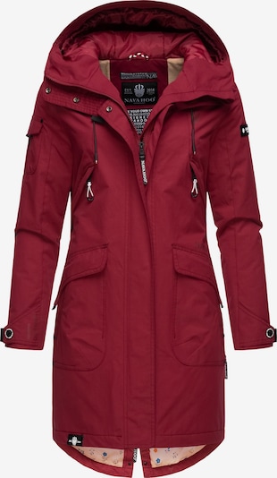 NAVAHOO Weatherproof jacket 'Pfefferschote' in Dark red / Black / White, Item view