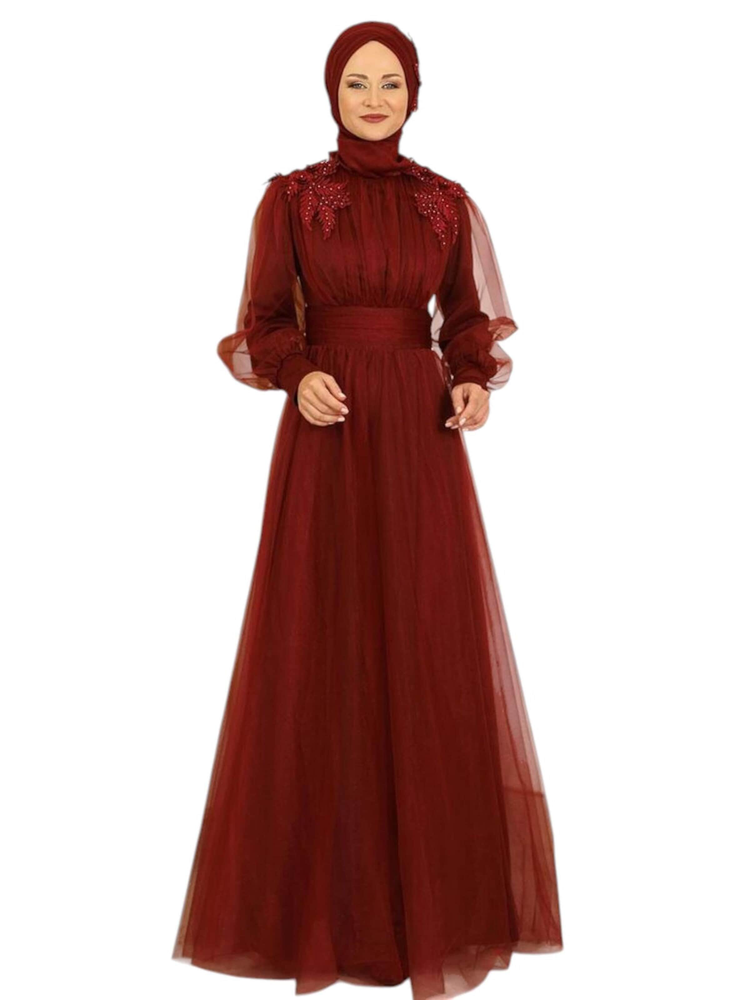 Robe de soirée 'MINEL' fashionshowcase en rouge