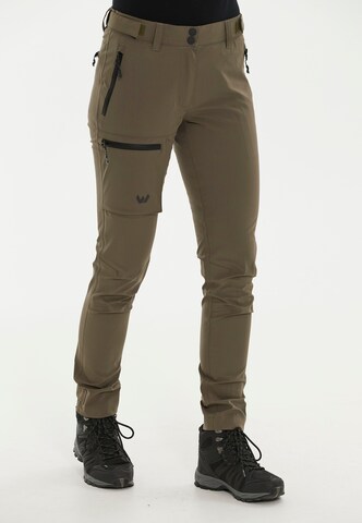 Whistler Regular Outdoor Pants 'Seymour' in Green: front