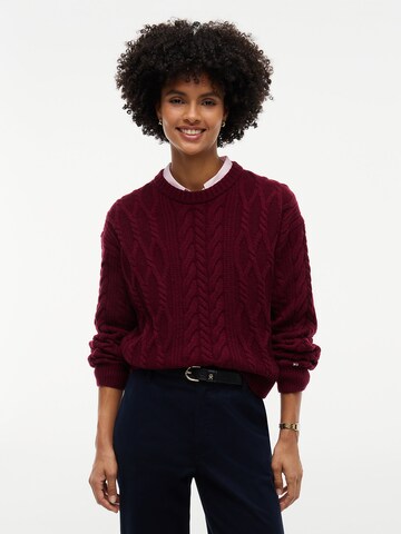 TOMMY HILFIGER Pullover in Rot: Vorderseite