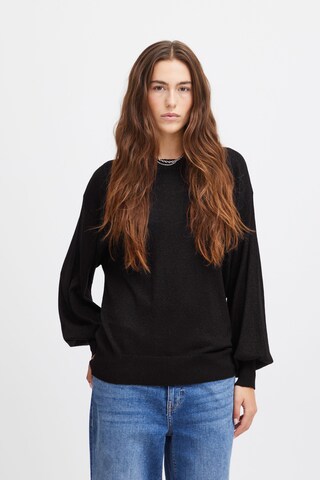 ICHI Sweater in Black: front