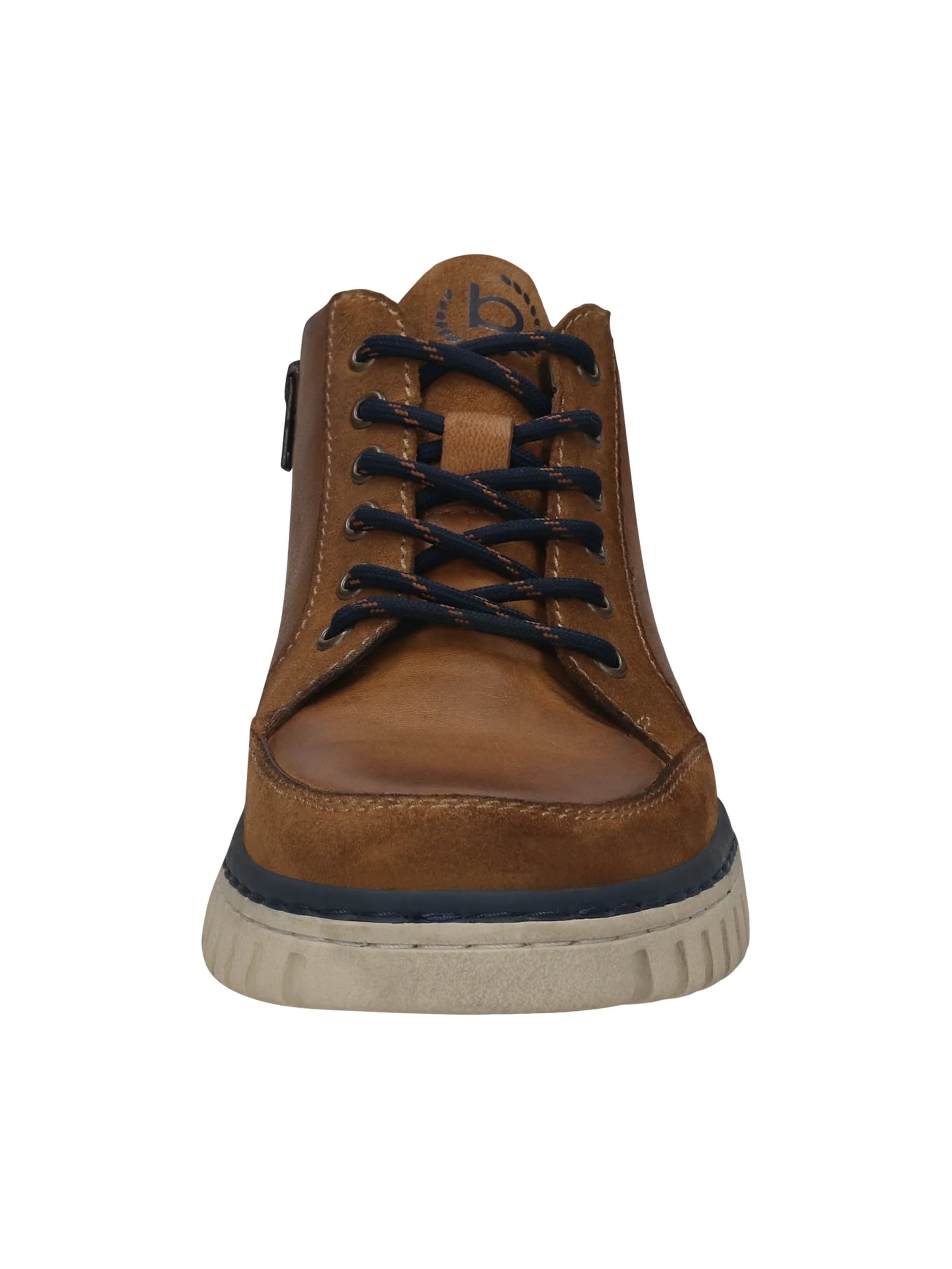 Bottes à lacets bugatti en marron