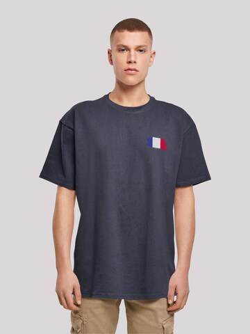 F4NT4STIC Shirt 'France Frankreich Flagge Fahne' in Blauw: voorkant