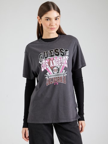 GUESS T-Shirt 'BASKET' in Schwarz: Vorderseite