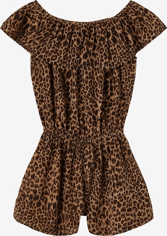 NAME IT Overall 'NKFVINAYA' in Brown: front