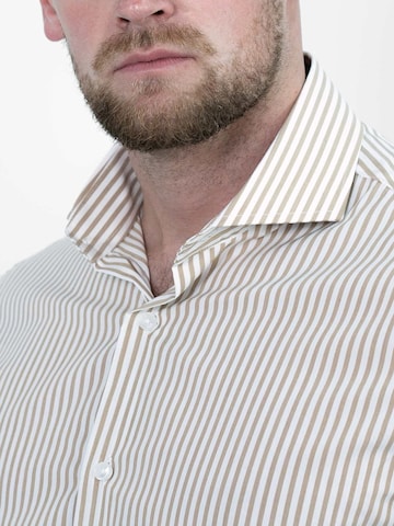 Vercate Slim fit Button Up Shirt 'No. 6' in Green