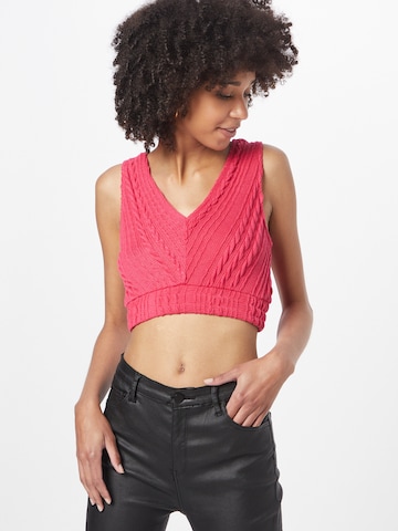 Top 'Cally' di Gina Tricot in rosa: frontale