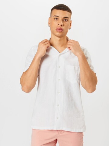 BOSS Orange Regular fit Button Up Shirt 'Rhythm' in White