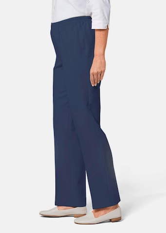 Goldner Regular Pleated Pants in Blue