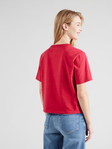 Tommy Jeans Tričko – červená