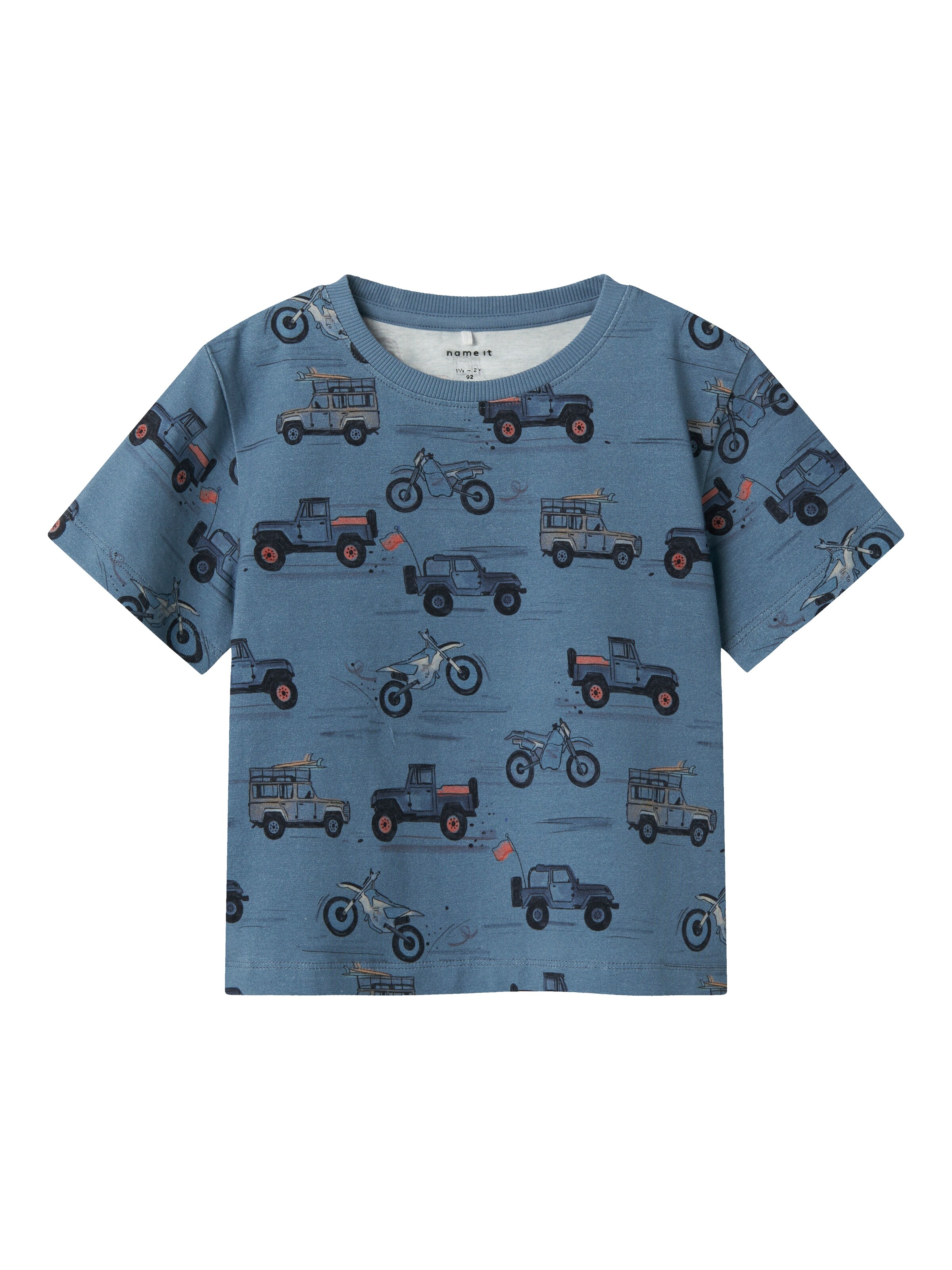NAME IT Tričko 'NMMHelsa' – modrá: přední strana